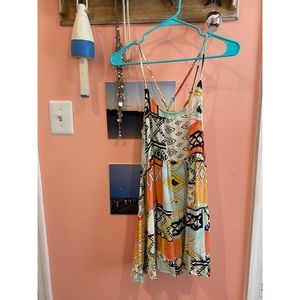 Billabong Colorful Aztec Print Sun Dress/ Cover Up